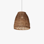 Handwoven Rattan Pendant Chandelier, E27, Vintage Style