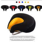 Noseless Exercise Bike Saddle with Extra Thick Padding