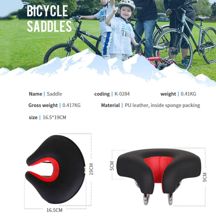 Noseless Exercise Bike Saddle with Extra Thick Padding