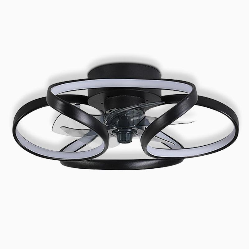 Petal Ceiling Fan with Dimmable 24W LED Light and Remote