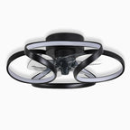 Petal Ceiling Fan with Dimmable 24W LED Light and Remote