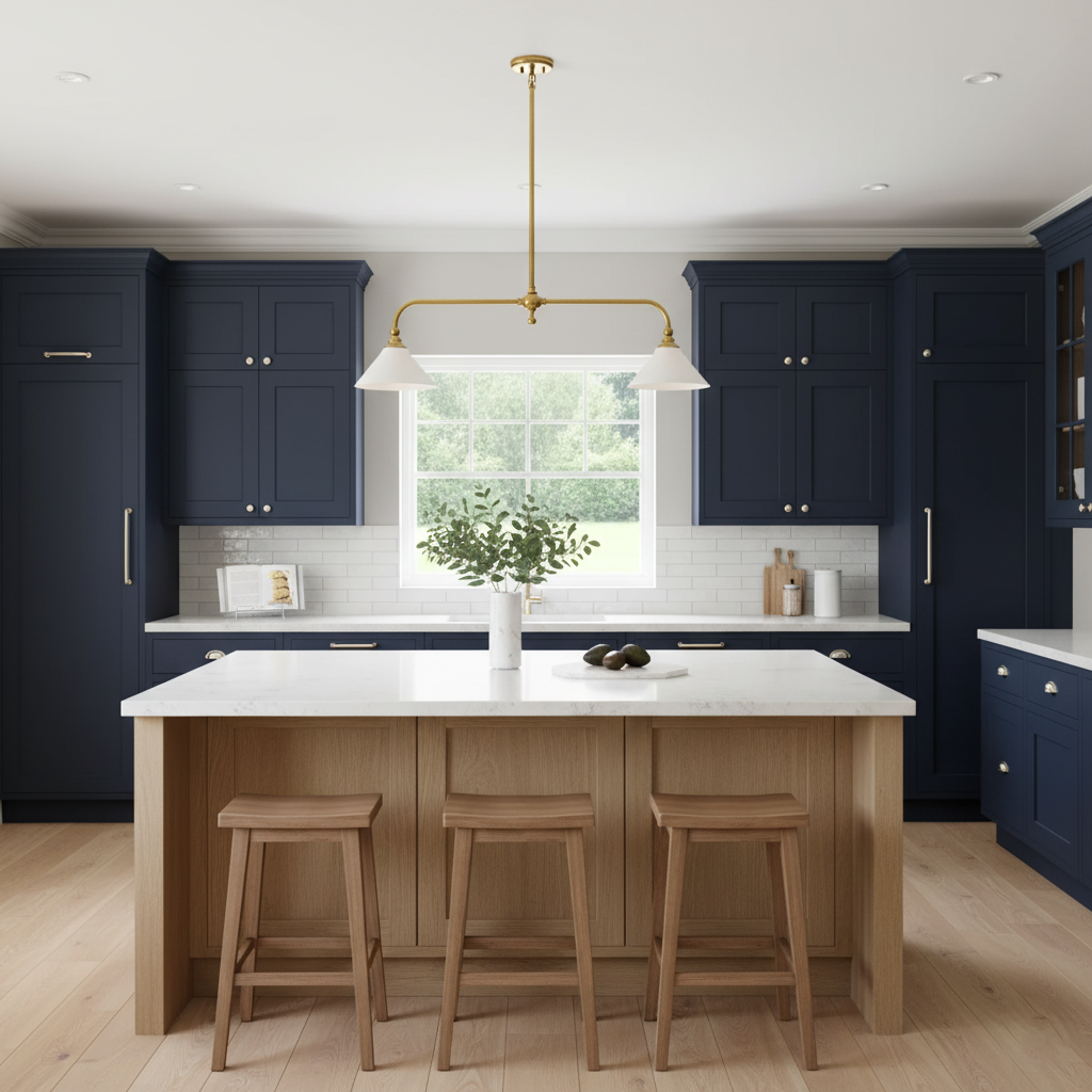 Linear 2-Light Pendant for Dining Table and Kitchen Island