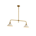 Linear 2-Light Pendant for Dining Table and Kitchen Island