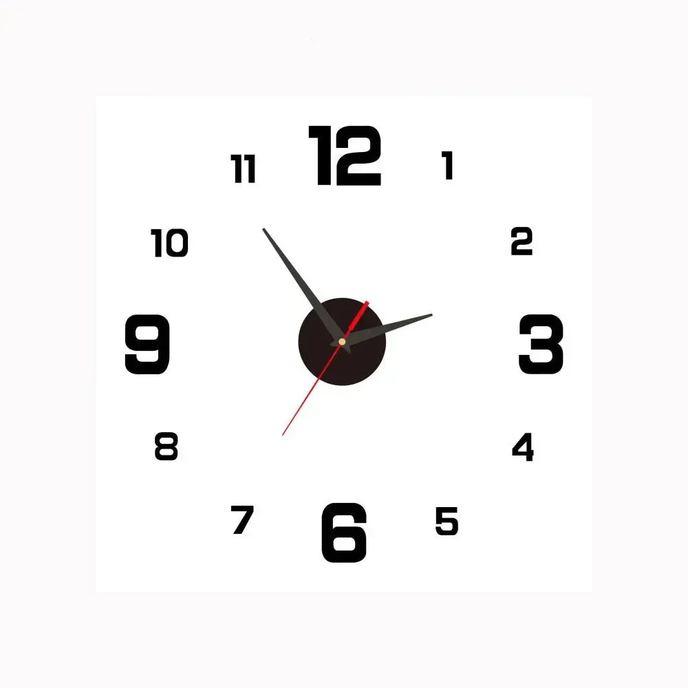 Silent Wall Clock with Gradient Gold Digital Design, 20cm