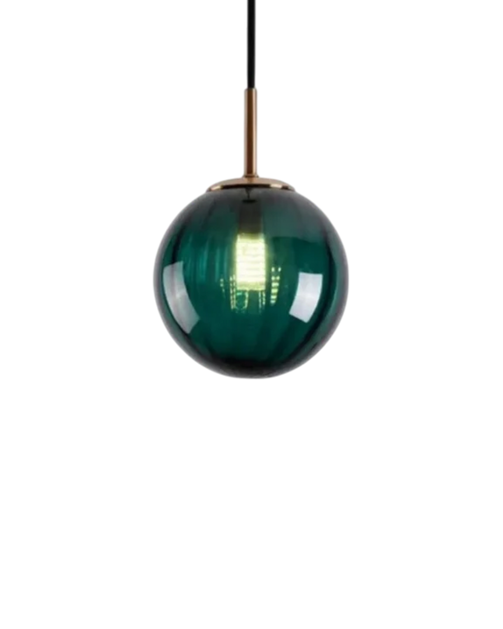 Textured Glass Globe Pendant Light, Adjustable Drop
