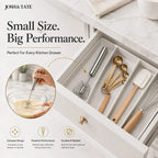 Push and Twist Stainless Steel Egg Beater, One-Hand Whisk
