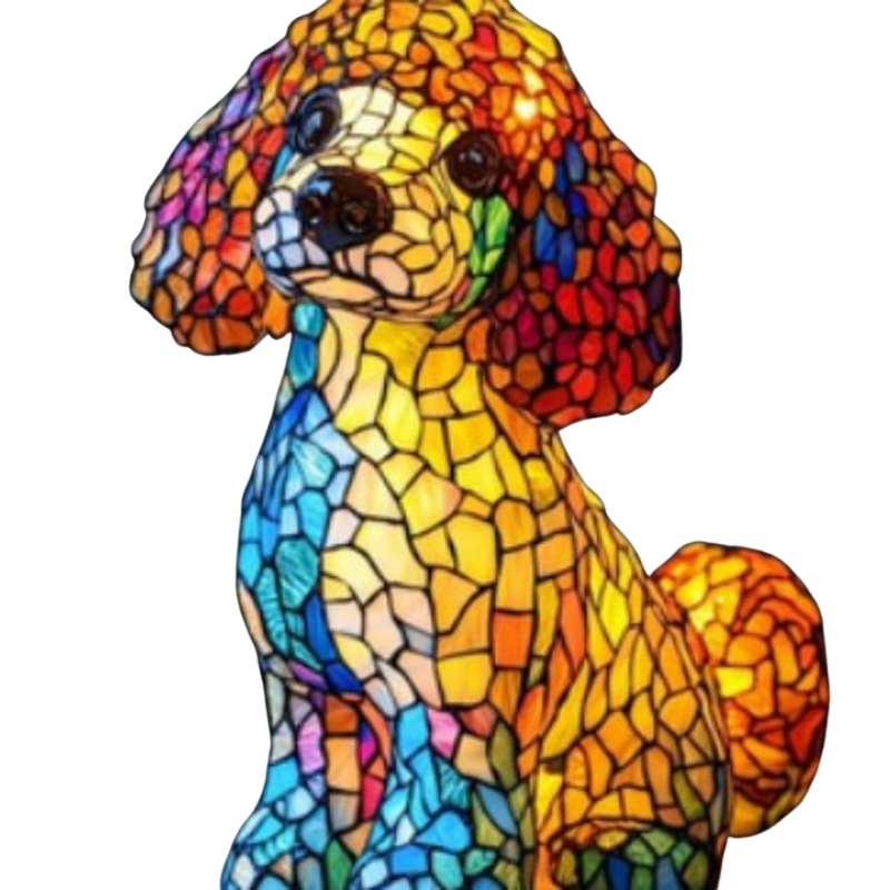 LED Poodle Figure Light, Warm White, USB or Battery