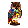 LED Owl Night Light with Cut Glass Effect, USB or Battery