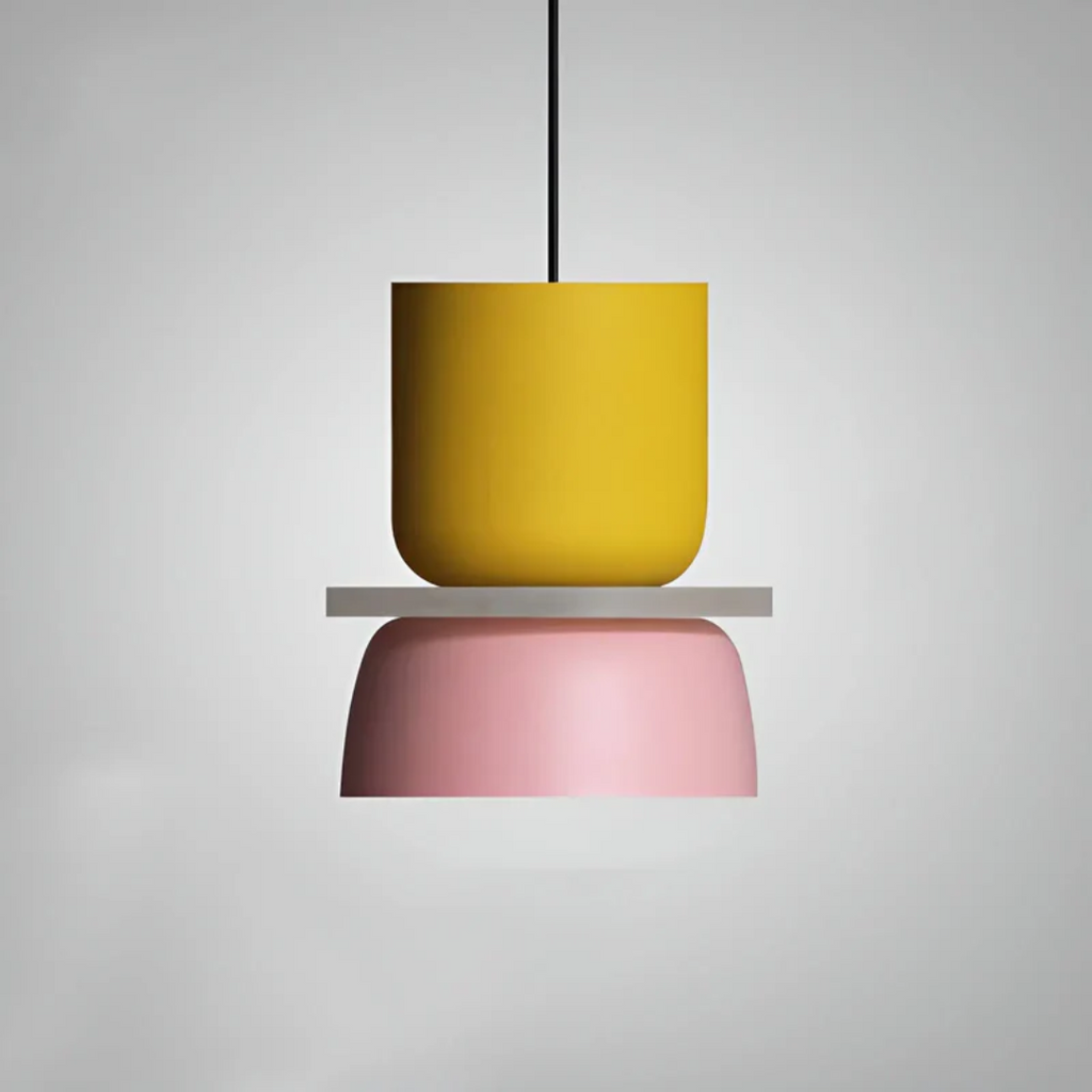 Colourful Metal Dome Pendant Light with E27 Fitting