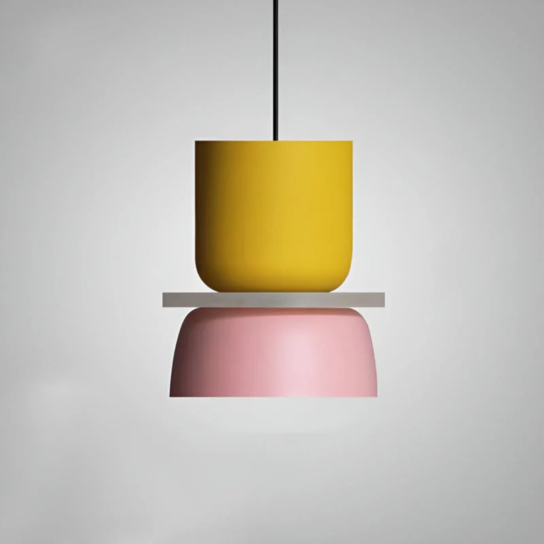 Colourful Metal Dome Pendant Light with E27 Fitting