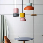 Colourful Metal Dome Pendant Light with E27 Fitting