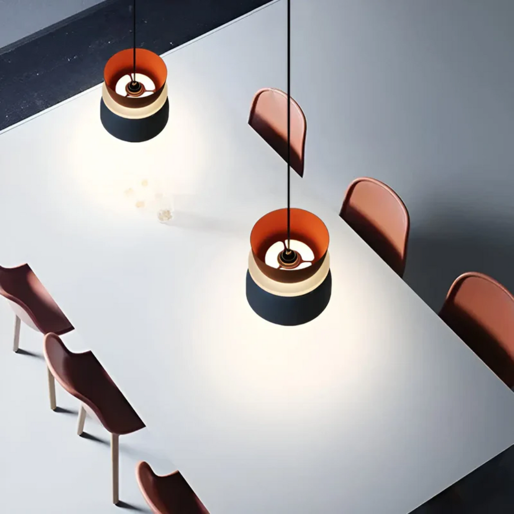 Colourful Metal Dome Pendant Light with E27 Fitting