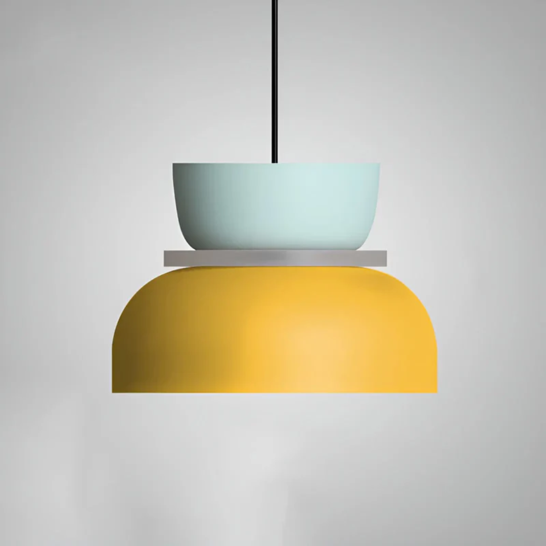 Colourful Metal Dome Pendant Light with E27 Fitting