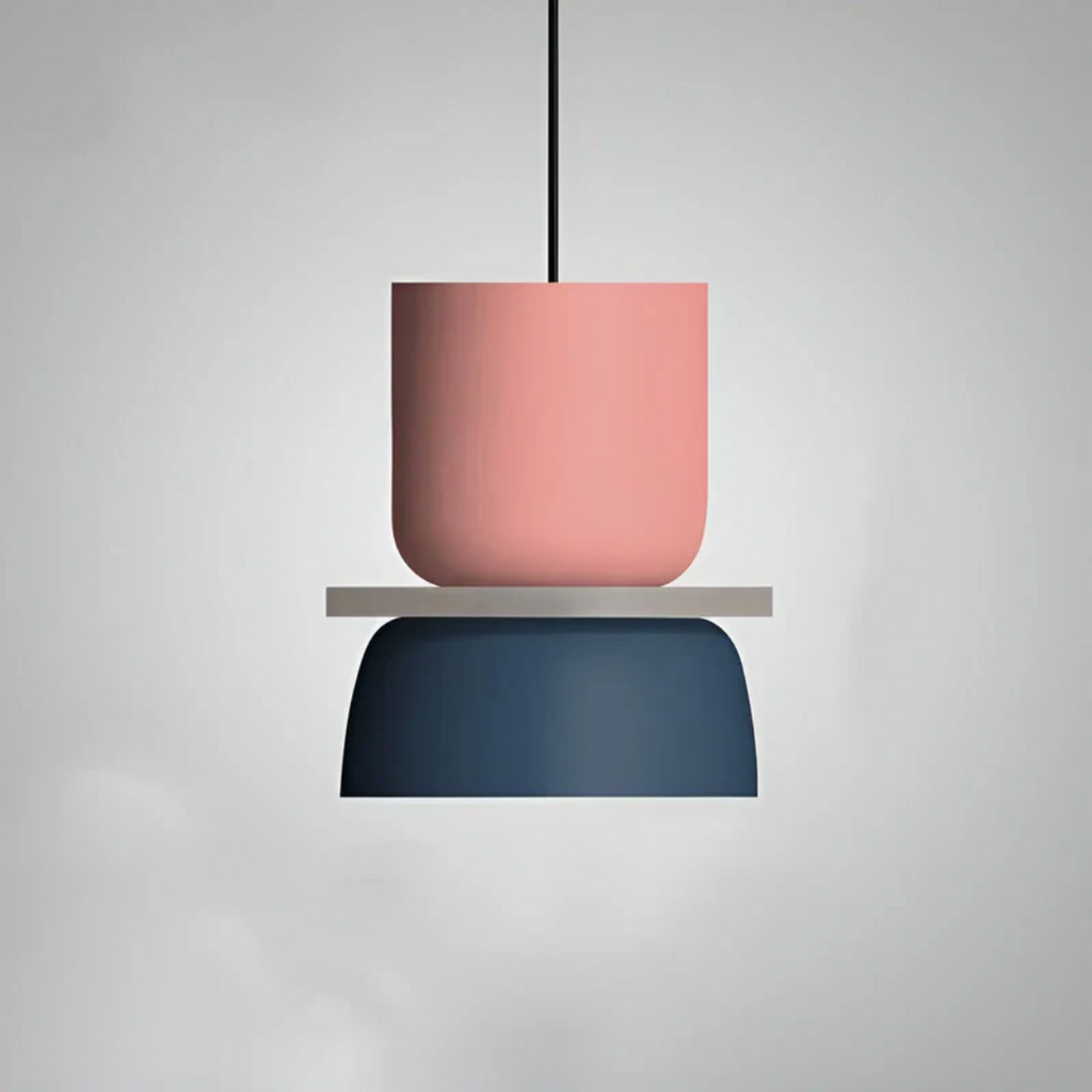 Colourful Metal Dome Pendant Light with E27 Fitting
