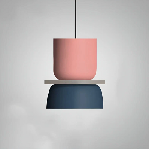Colourful Metal Dome Pendant Light with E27 Fitting