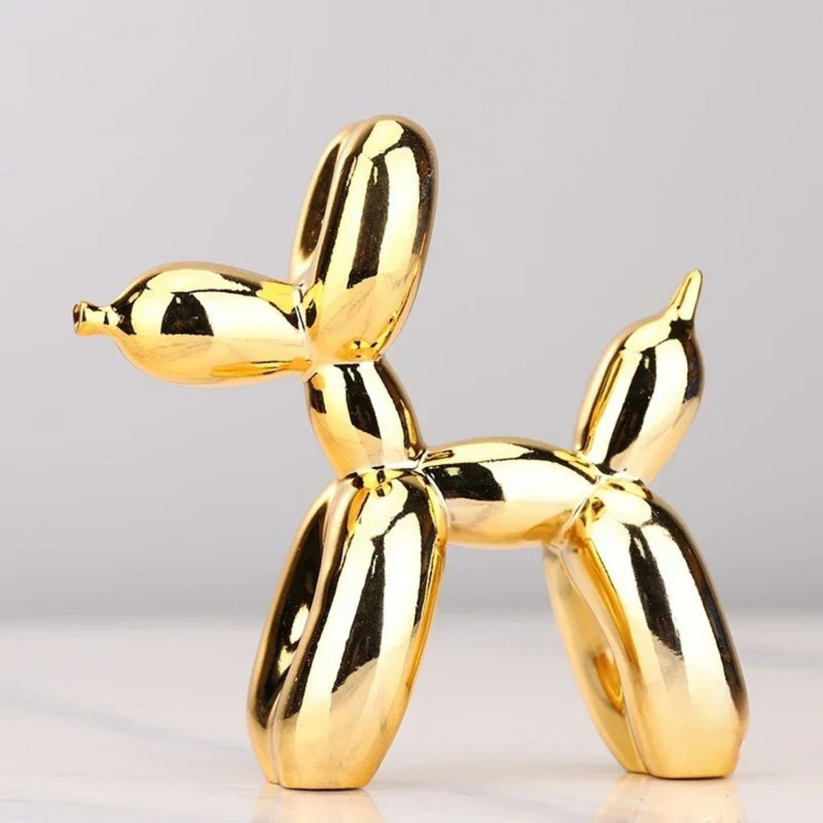 Balloon Dog Sculpture in Resin with Metallic Finish, 3 Sizes