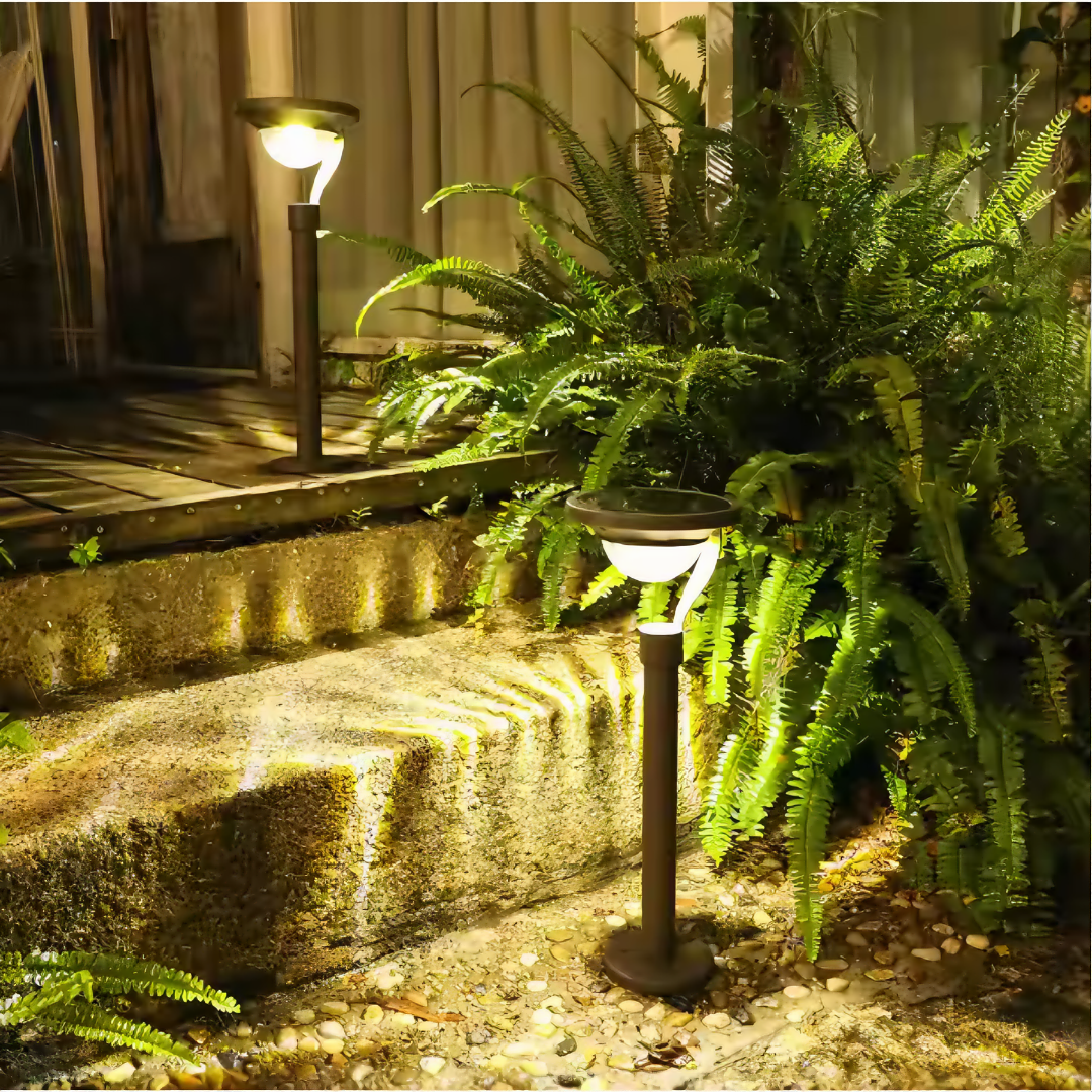 Solar Path Light with Automatic Dusk Sensor, IP65 Garden Light