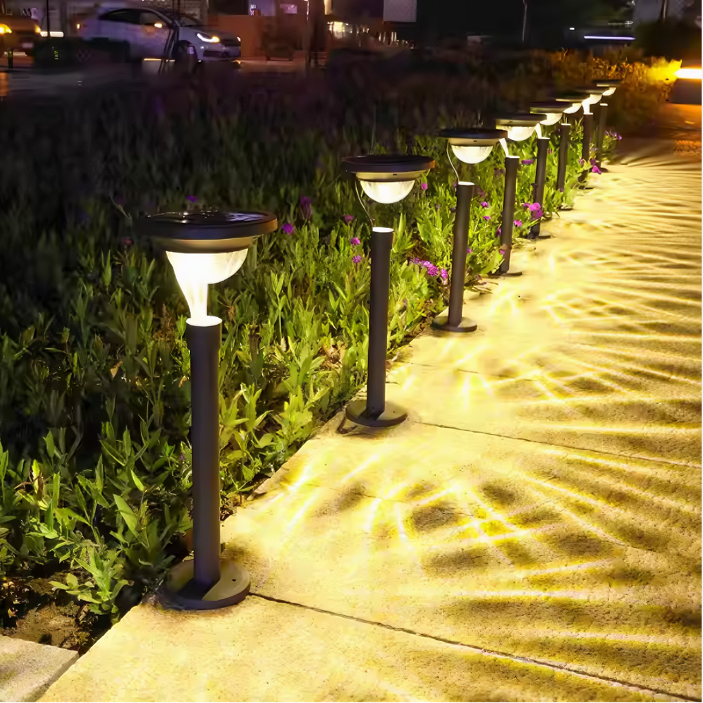 Solar Path Light with Automatic Dusk Sensor, IP65 Garden Light