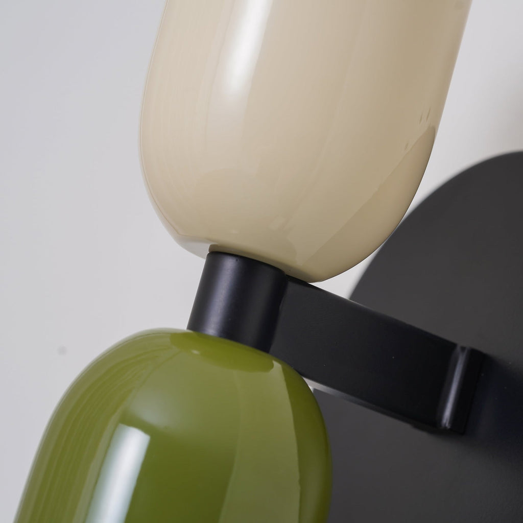 Two-Tone Vertical Wall Light, Up and Down Glow, Bulbs Included