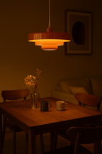 Retro Metal Pendant Light with Integrated LED, Warm White 3000K