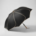 Flower-Shaped Umbrella with Wooden Handle, UV Coated