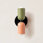 Two-Tone Vertical Wall Light, Up and Down Glow, Bulbs Included