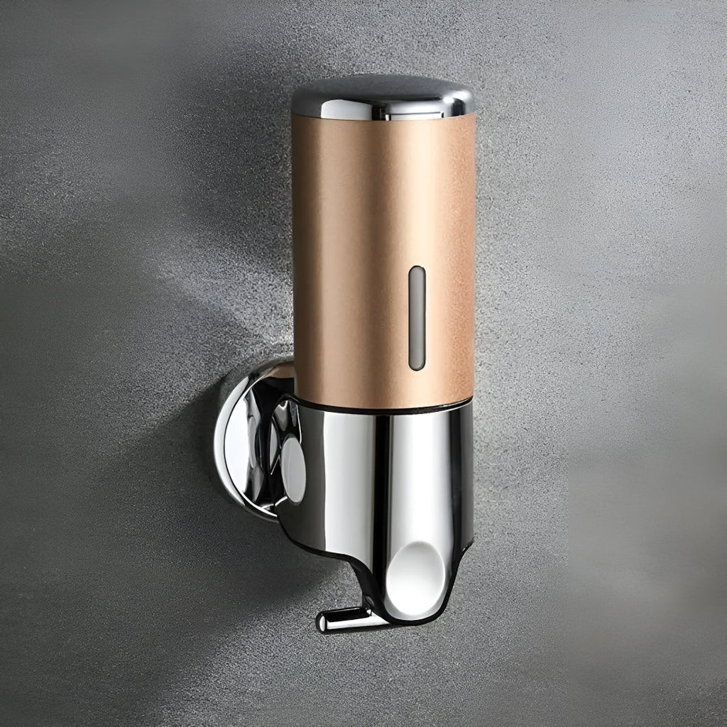 Wall-Mounted Soap Dispenser, 500ml, Brass-Effect Finish