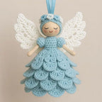 Crochet Kit for Christmas Angel Ornaments, Set of 5