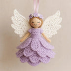 Crochet Kit for Christmas Angel Ornaments, Set of 5