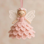 Crochet Kit for Christmas Angel Ornaments, Set of 5