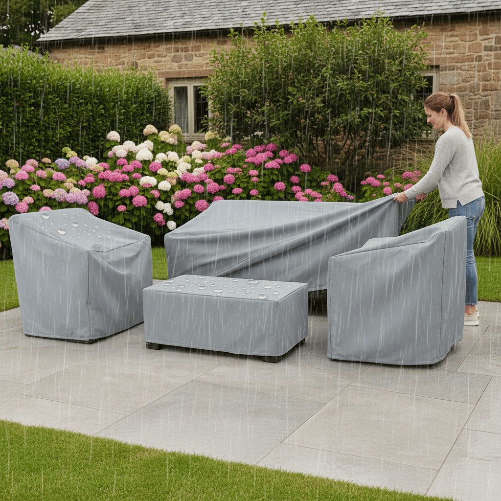 Waterproof Garden Furniture Cover in Polyester, 33 Sizes