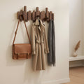 Folding Wall Coat Rack in Solid Wood, Piano Key Design