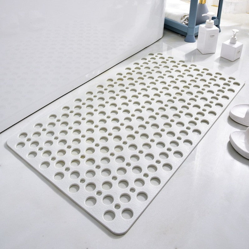 Non-Slip TPE Shower Mat with Suction Cups, Four Sizes