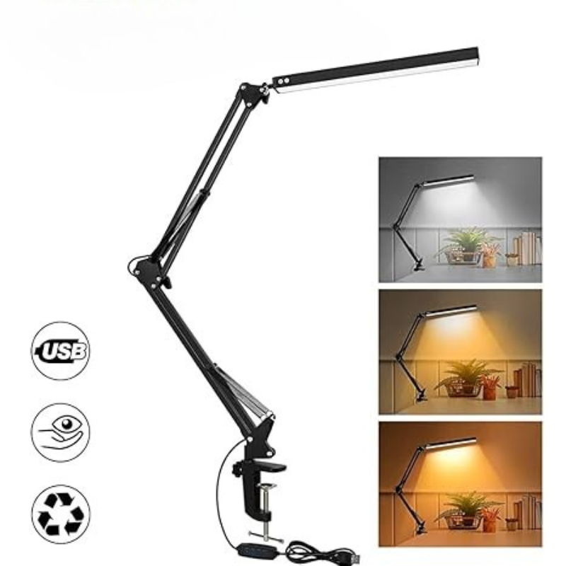 Adjustable LED Desk Lamp, Dimmable with Memory Function