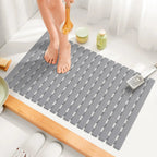 Non-Slip Bath Mat 40x63cm with Suction Cups and Drainage Holes