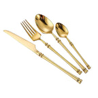 24-Piece Stainless Steel Cutlery Set for Six, Four Finishes