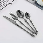 24-Piece Stainless Steel Cutlery Set for Six, Four Finishes