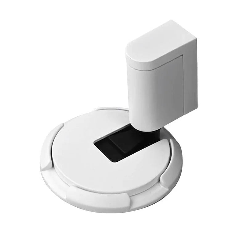 Push-Lock Floor Door Stop in Zinc Alloy, Six Finishes