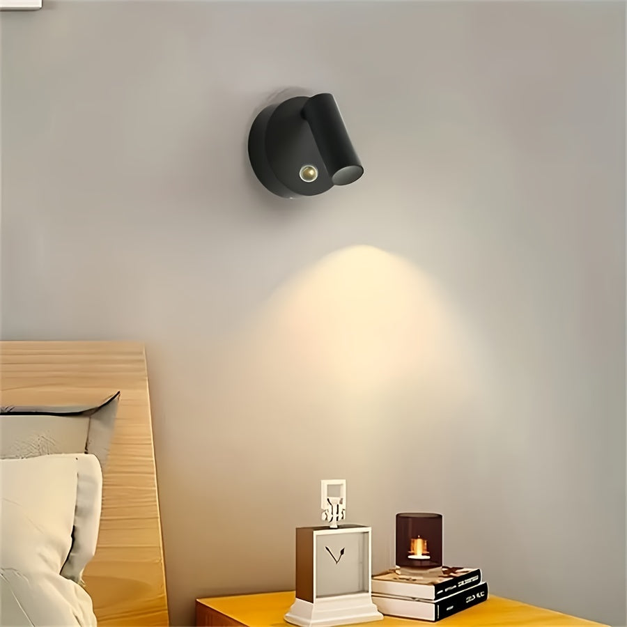 Cordless LED Accent Light, Dimmable with Touch Control, Black