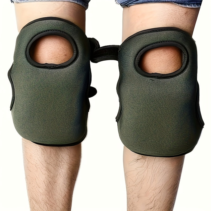 Ergonomic Knee Pads with Adjustable Straps for Gardening