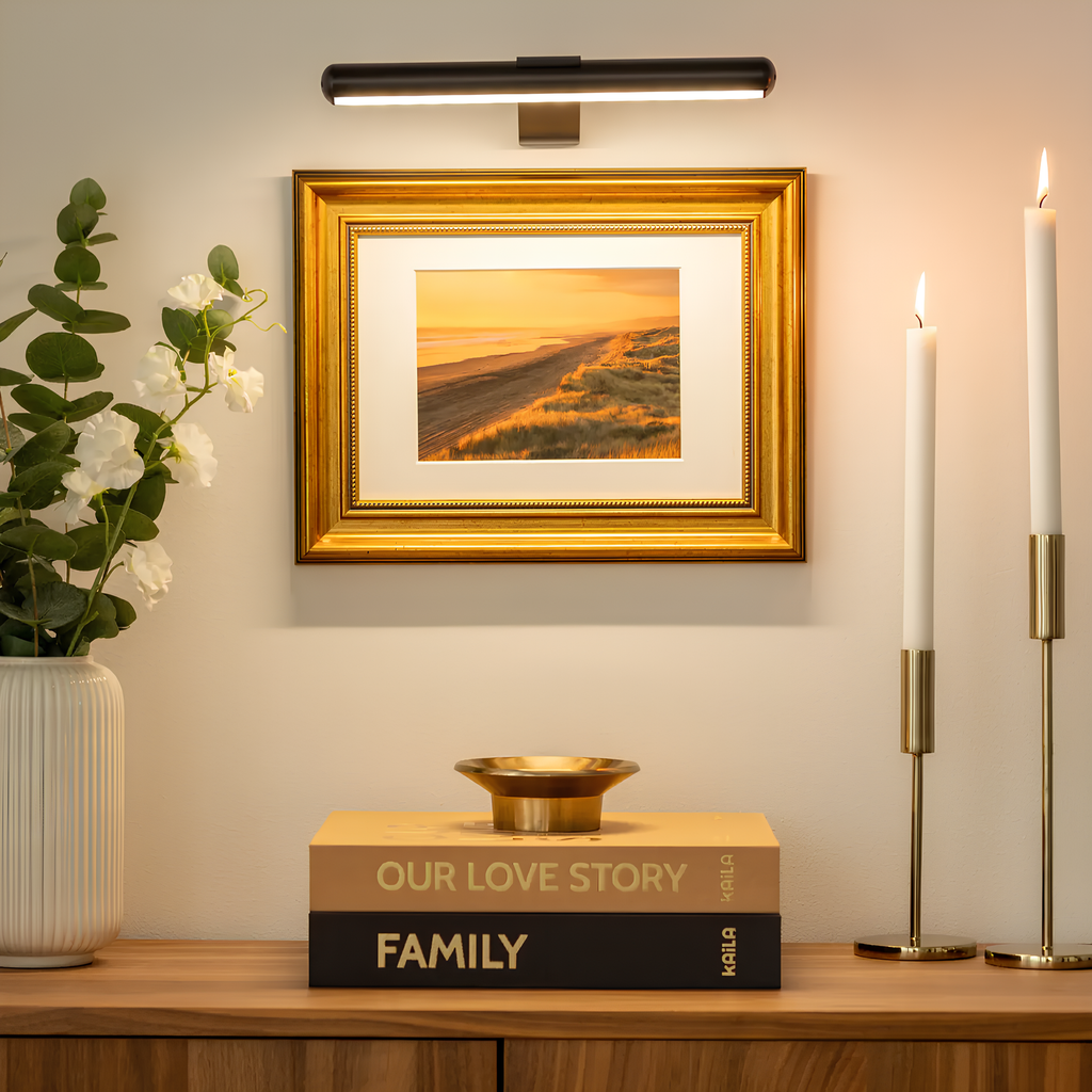 Cordless LED Picture Light, Rechargeable and Dimmable