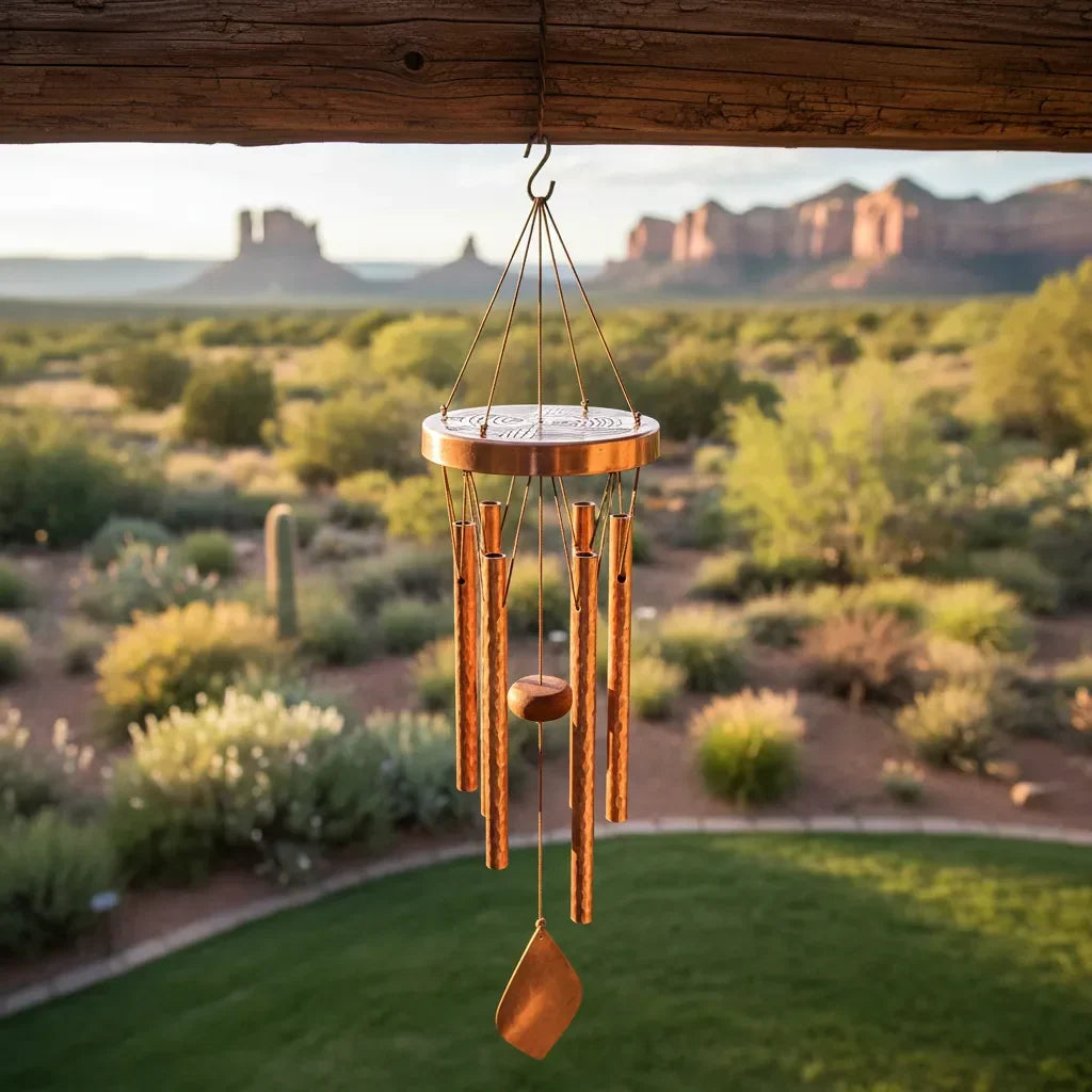 Metal Wind Chime 68cm, Aluminium Tubes, Gold, Black or Silver