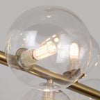 Linear Glass Globe Pendant Light, 7 or 10 Lights, G9 LEDs