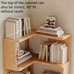 Solid Wood Corner Shelf Unit, 162 cm, Wall Mounted