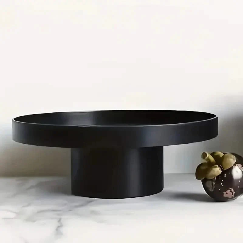 Round Raised Fruit Bowl with Stable Base