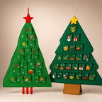 Refillable Fabric Advent Calendar Christmas Tree, 24 Pockets