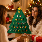 Refillable Fabric Advent Calendar Christmas Tree, 24 Pockets