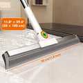 Floor Squeegee with Rubber Blade and TPE Brushes, 30 or 50 cm