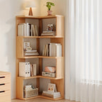 Solid Wood Corner Shelf Unit, 162 cm, Wall Mounted