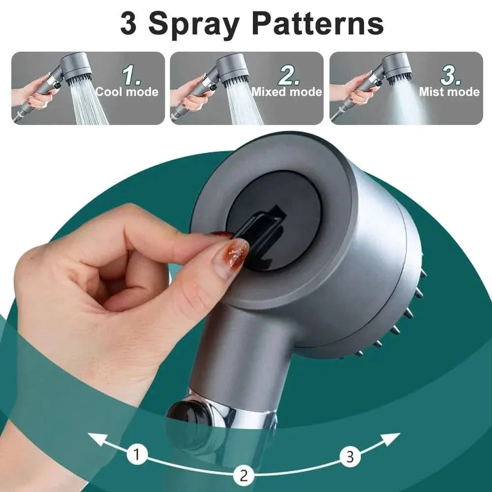 High-Pressure Filter Shower Head, 9-Layer Filter, 24 x 8 cm